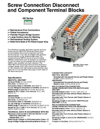 Thumbnail of document Data Sheet - XBUT4MT Screw Connection & Component Terminal Blocks